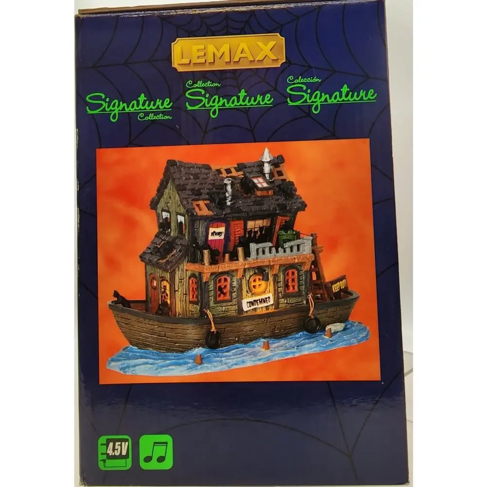 Lemax Spooky Town Signature Series (2014) Haunted Houseboat 45666-Retired